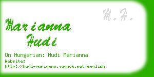 marianna hudi business card